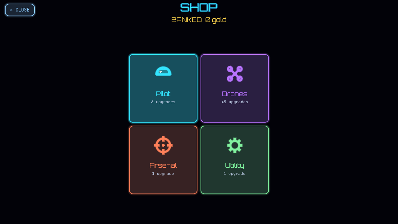 The gold shop — Pilot, Drones, Arsenal, Utility